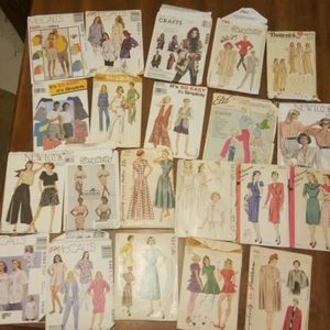 21 Vintage Sewing Patterns mostly size 16